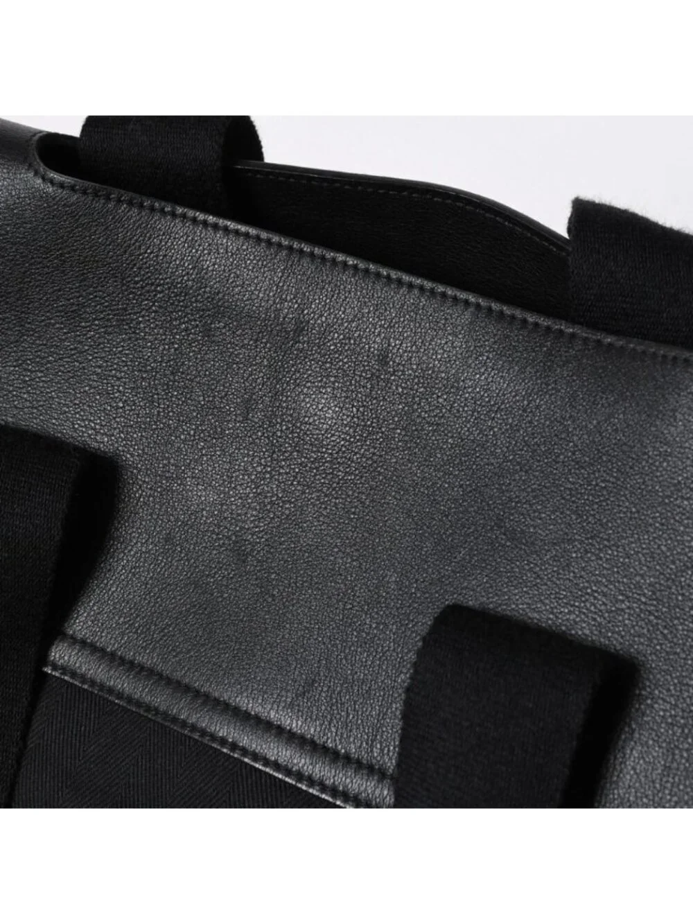 Hermes Handbag Valparaiso MM Tote Black Silver